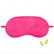 Antifaz rosa para sublimación - Set de viaje con tapones