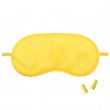 Antifaz amarillo para sublimación - Set de viaje con tapones