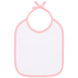 Babero de bebé para sublimación de tela rosa