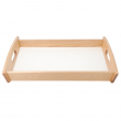 Bandeja para servir de madera DM sublimable - 35,2x45,4cm - Natural