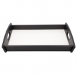 Bandeja para servir de madera DM sublimable - 35,2x45,4cm - Negra