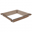 Sublimable Faux Leather Valet Tray - Greyish brown
