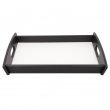 Bandeja para servir de madera DM sublimable - 35,2x45,4cm - Negra