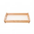 Bandeja para servir de madera DM sublimable - 22,5x35,2cm - Natural