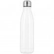 Bidón 700ml acero inox blanco sublimable con tapón plata
