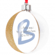 Bola para árbol de Navidad XXL Oro Glitter