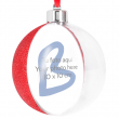 Extra Large Christmas Bauble - Red Glitter