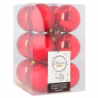 Bola para árbol de Navidad Roja - Caja de 12 uds