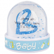 Bola de nieve azul bebé