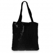 Sac de tissu sublimation paillettes réversibles Noir/Blanc