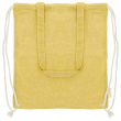 Bolsa mochila de algodón reciclado amarillo