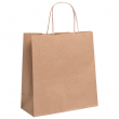 Bolsa de papel reciclado kraft de 32 x 40 x 12 cm - Pack de 10 uds.