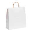 Bolsa de papel reciclado blanca de 32 x 40 x 12 cm - Pack de 10 uds