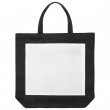 Bolsa tote de tela negra sublimable