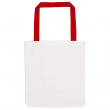 Bolsa tote de tela canvas sublimable asas rojas