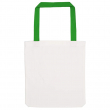 Bolsa tote de tela canvas sublimable asas verdes