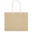 Sublimation Bag jute imitation with handles from cord - Beige