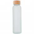 Translucent Frosted Glass Bottle with Bamboo Stopper