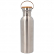 Steinless Steel Water Bottle with bamboo lid and handle