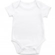Body bébé pour sublimation à manches courtes - Toucher coton - Taille 18-24 mois