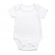 Body bébé pour sublimation à manches courtes - Toucher coton - Taille 6-12 mois