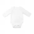 Body bébé pour sublimation à manches longues - Toucher coton - Taille 0-3 mois