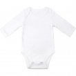 Body bébé pour sublimation à manches longues - Toucher coton - Taille 12-18 mois