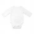Body bébé pour sublimation à manches longues - Toucher coton - Taille 3-6 mois