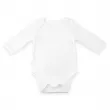 Body bébé pour sublimation à manches longues - Toucher coton - Taille 6-12 mois