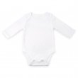 Body bébé pour sublimation à manches longues - Toucher coton - Taille 6-12 mois