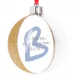Extra Large Christmas Bauble - Gold Glitter