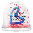 Boule à neige photo Low Cost - Cœurs rouges