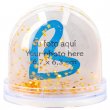 Photo Snow Globe – Golden Stars and Glitter