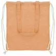Bolsa mochila de algodón reciclado naranja