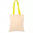 Bolsa de tela de algodón 105g con asas largas - Amarillas
