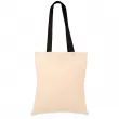 Bolsa de tela de algodón 105g con asas largas - Negras