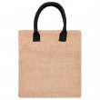 Jute Bag with Cotton Handles - Black