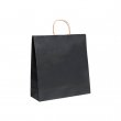 Bolsa de papel reciclado negra - 25x30,5x11cm