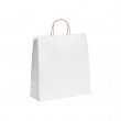Bolsa de papel reciclado blanca - 25x30,5x11cm