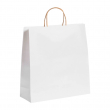 Bolsa de papel reciclado blanca - 32x40x12cm