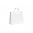 Bolsa de papel reciclado blanca - 22x23x9cm