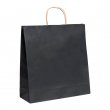 Bolsa de papel reciclado negra - 32x40x12cm