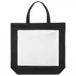Bolsa tote de tela negra sublimable