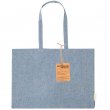 Bolsa tote 100% algodón reciclado 220g - Azul