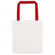 Sac tote en toile canvas sublimable avec anses rouges