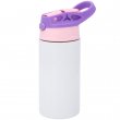 Gourde enfant pour sublimation bouchon violet et rose