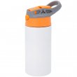 Sublimation Kids Water Bottle - Grey and Orange Lid