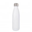 Sublimation Stainless Steel Flask Bottle - 500ml - White Base and Silver Cap