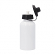 Gourde en aluminium blanc 400ml avec bouchon capuchon