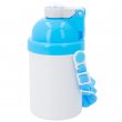 Botella infantil de plástico azul